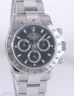 Copy of PAPERS Rolex Daytona 116520 Black Chrono 40m Steel Watch Box CASEBACK STICKER