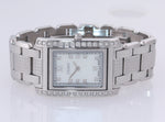 MINT Ladies Fendi Flip MOP Diamond Steel 004-7600M-411 27mm Quartz Watch