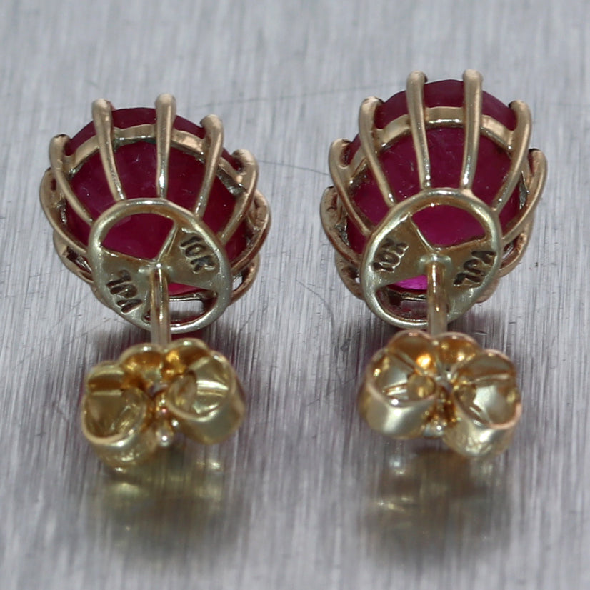 Buy Elegant Ruby Stone Gold Design Covering Earrings for Daily Use
