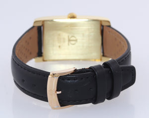 MINT Baume & Mercier Hampton 750 18K Yellow Gold 24x31mm Quartz Watch 65479