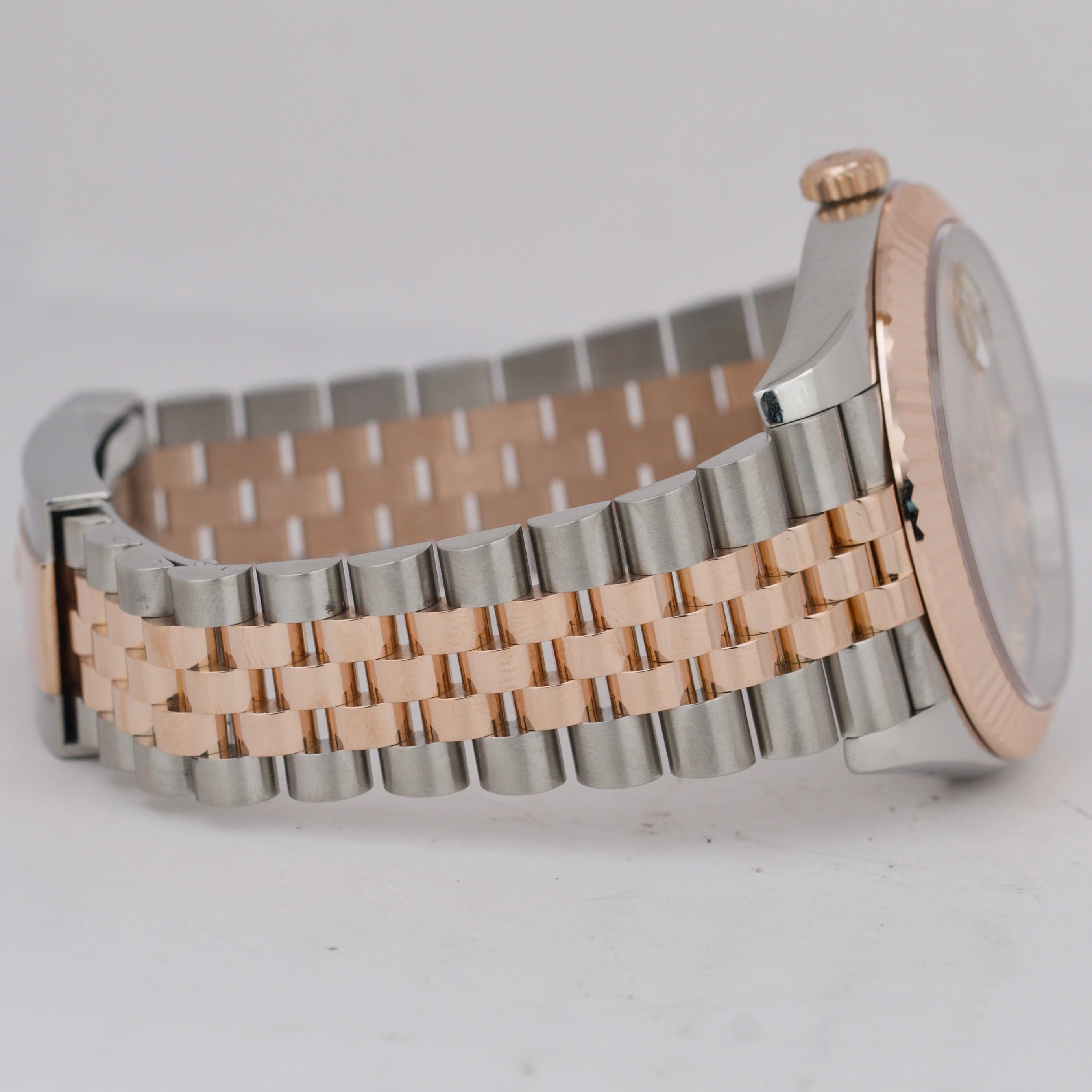 Black / Silver / Gold / Rose Gold Jubilee Stainless Steel 