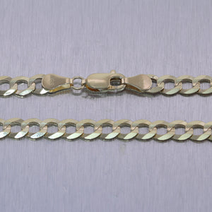 Men's 20.88g 14k Yellow Gold Cuban Curb Link Chain 24" Necklace