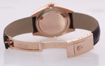 PAPERS 2019 Rolex Sky-Dweller 18K Rose Gold 326135 42mm Rhodium Leather Watch