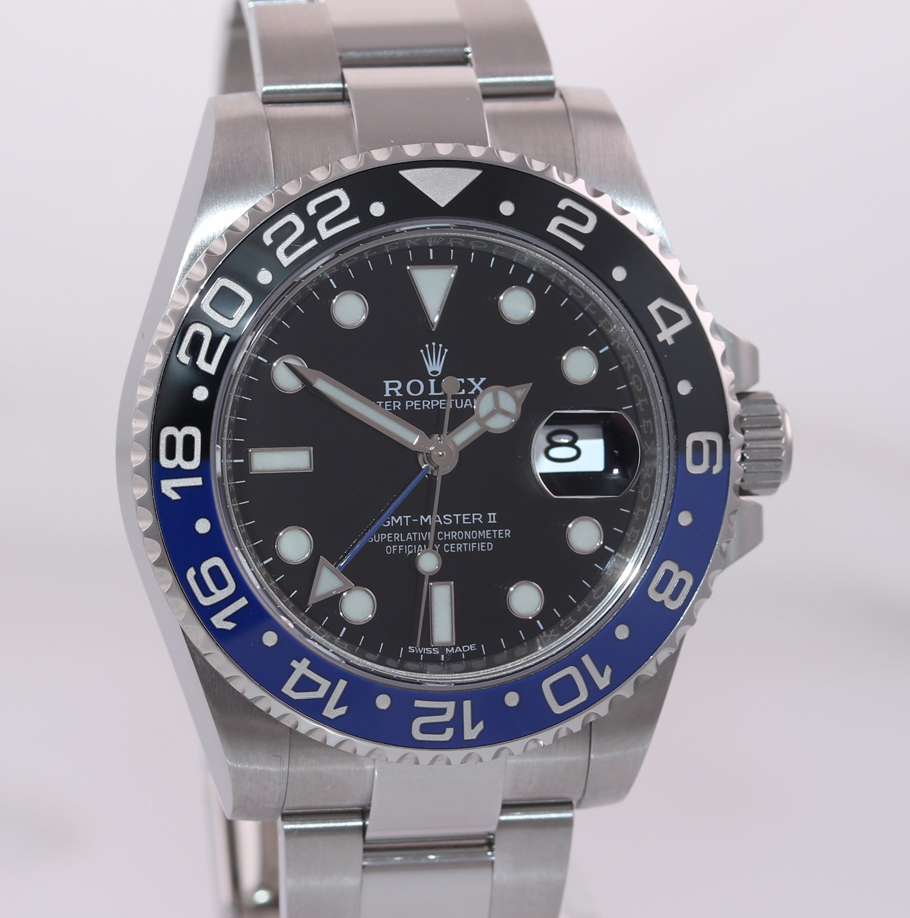 NEW 2019 Rolex GMT Master II 116710 BLNR Steel Ceramic Batman Blue Watch Box