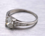Lovely Ladies Platinum 0.94ct H-I I1 Round Brilliant Diamond Engagement Ring EGL