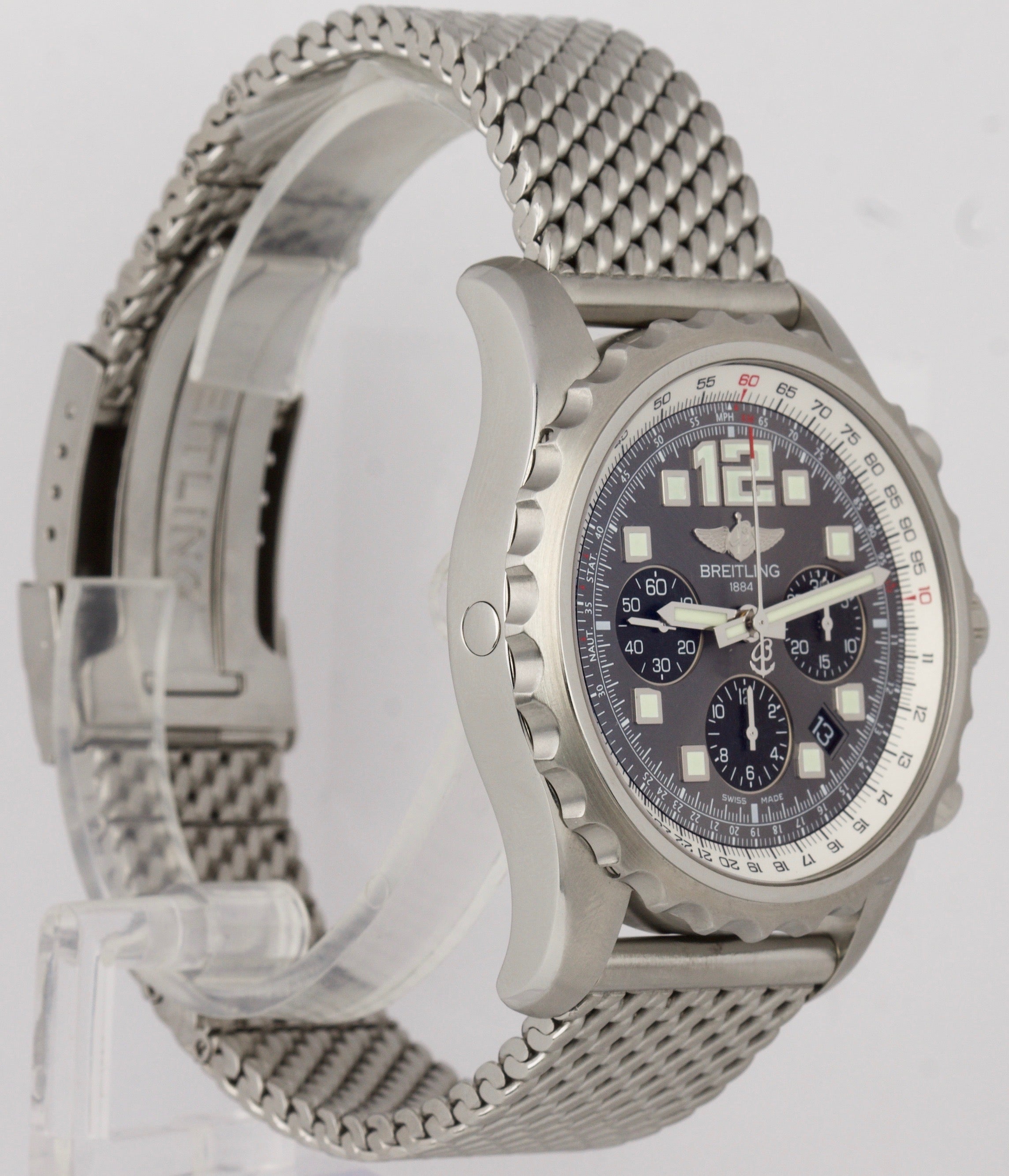 Breitling Chronospace 48mm Chronograph Gray Stainless A23360 Automatic Watch