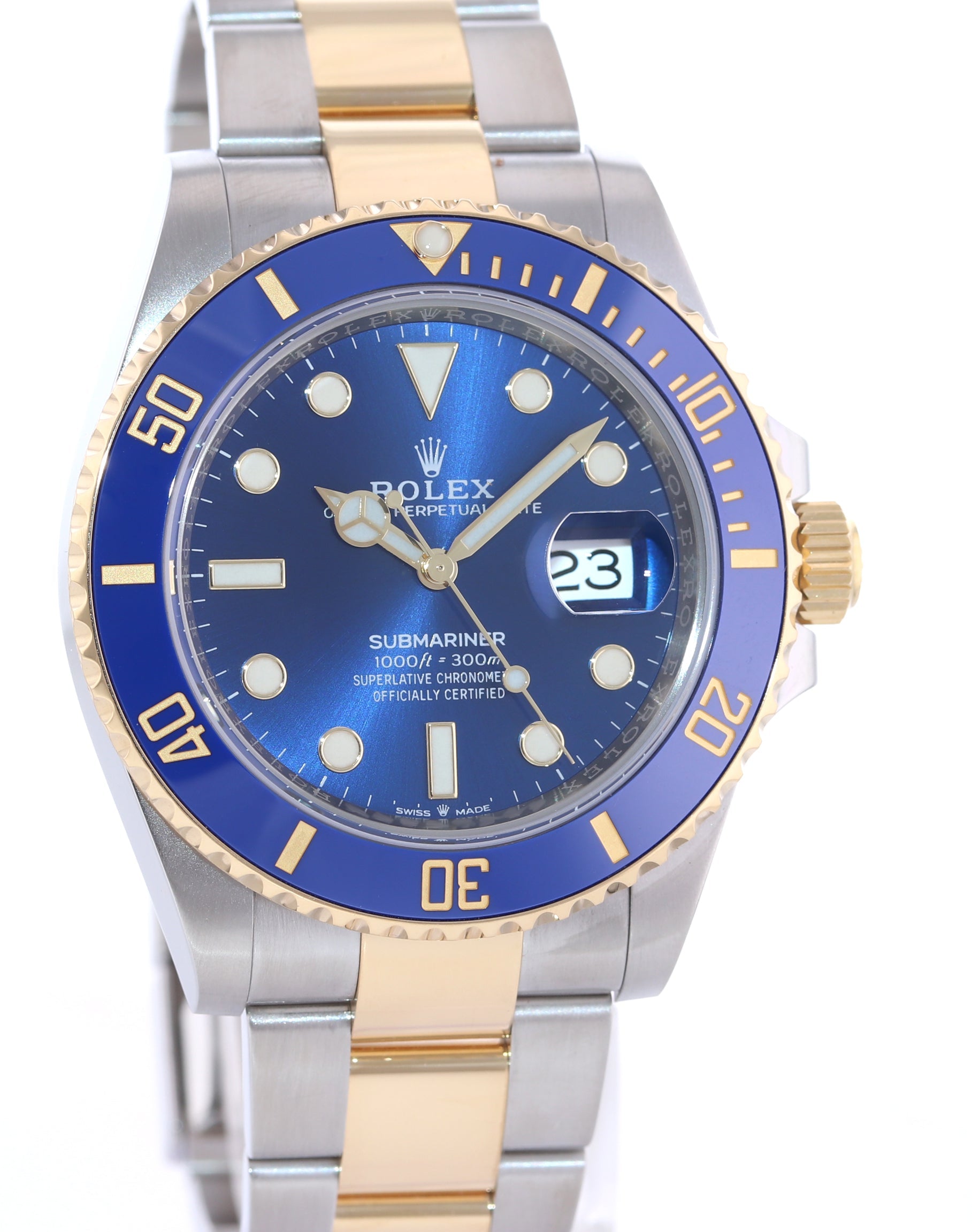 Rolex Submariner 41mm Blue 126613LB Two Tone Gold Watch Box