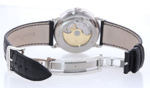 PAPERS Blancpain Villeret Large Date 6669 1127 55B Steel 40mm White Roman Watch