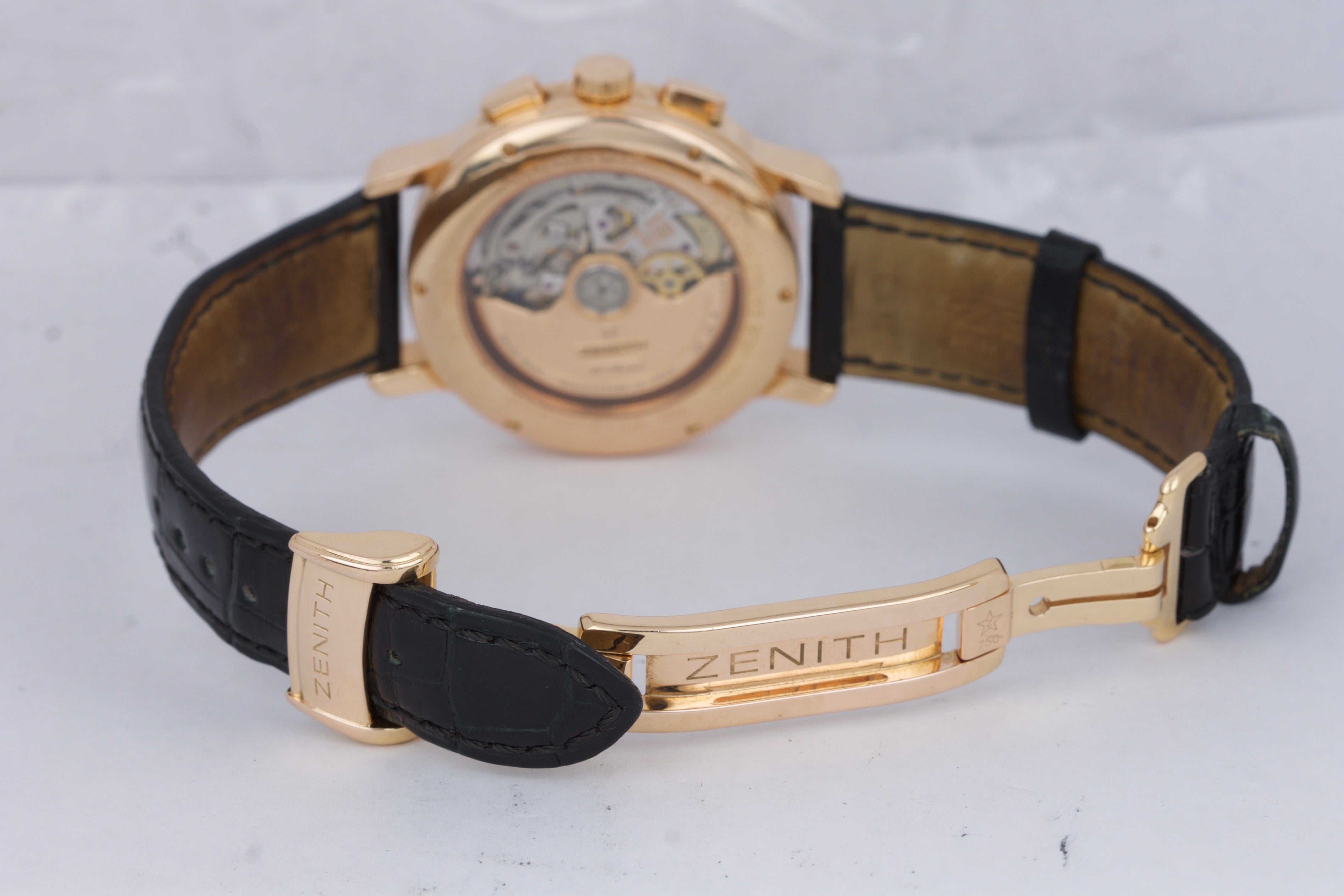 Zenith El Primero Chronomaster Moonphase 40mm 18K Rose Gold Watch 17.0240.410