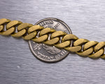 Men's Modern 18K 750 Yellow Gold Curb Cuban Link 7.00" Chain Bracelet
