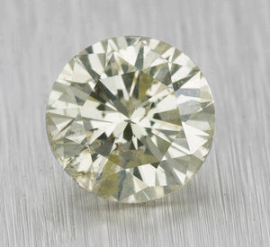 3.01ctw Round Brilliant Cut M-I2 Natural Modern Loose Diamond