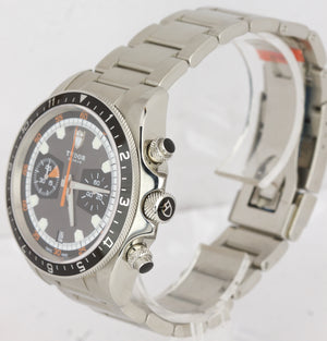 BRAND NEW STICKERED Tudor Heritage Chrono Grey Steel Chronograph Watch 70330 N