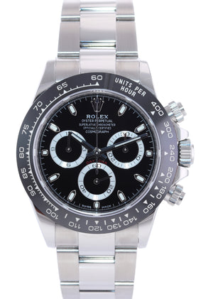 2019 PAPERS Rolex Daytona 116500 Black Ceramic Chrono Steel Watch Box
