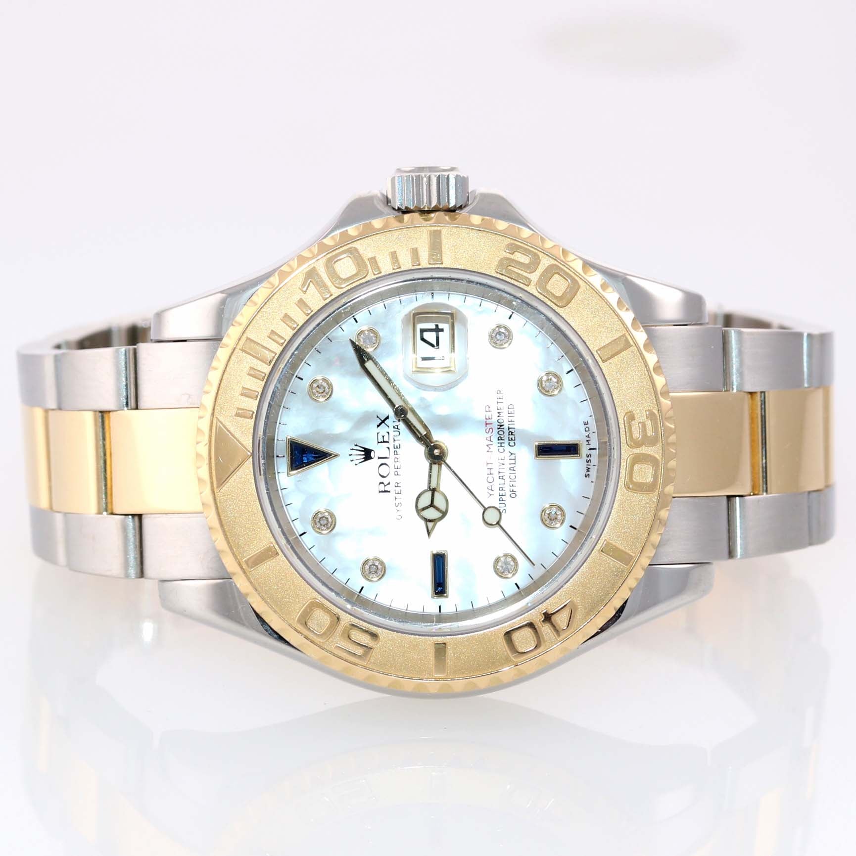 RSC PAPERS FACTORY DIAMOND MOP Rolex Yacht-Master 18k Two Tone 16623 Watch Box