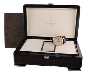 Patek Philippe Calatrava Date 18K Rose Gold Ivory 39mm 5227R-001 Watch