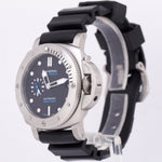 PAPERS Panerai Submersible PAM 973 Black 42mm Rubber Steel Watch PAM00973 BOX