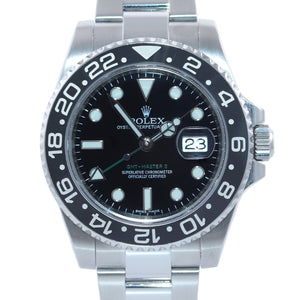 2019 DISCONTINUED Rolex GMT Master II 116710 Steel Ceramic Black Watch Box
