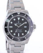 PAPERS Unpolished Rolex Sea-Dweller Black Ceramic 116600 Steel Dive Watch Box