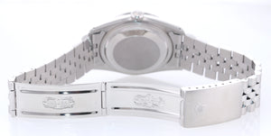 Rolex DateJust 36mm 16220 Steel Silver Stick Jubilee Band Date Watch