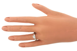 Ladies Vintage Estate Platinum 0.70ct Square Diamond Engagement Ring E VS2 GIA