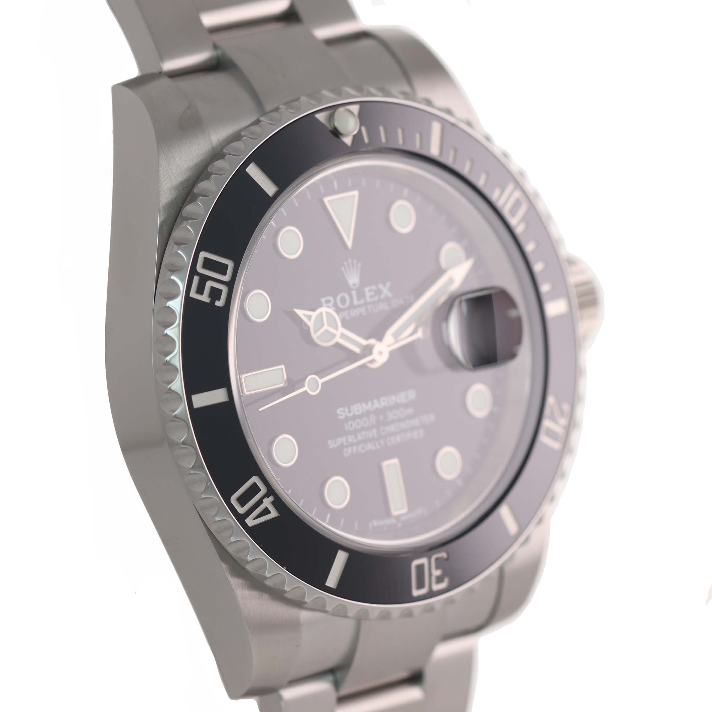 MINT 2017 PAPERS Mint Rolex Submariner Date 116610 Steel Black Ceramic Watch