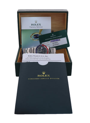 2013 RSC PAPERS Rolex GMT-Master 2 Pepsi Blue Red Steel 40mm 16710 Watch Box