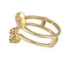 Women's Estate 14K Yellow Gold 0.12ctw Diamond Enhancer Guard Wrap Insert Ring