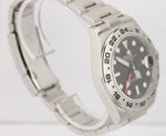 2016 FULL SET Rolex Explorer II 42mm 216570 Black Orange Steel GMT Date Watch