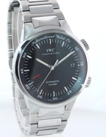 IWC GST Automatic Alarm Black 39mm Stainless Date Watch IW3537