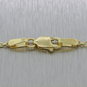 Modern 14k Yellow Gold 1.25ctw Tsavorite & Diamond Necklace