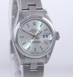 MINT 2003 PAPERS Ladies Rolex Date DateJust Silver 26mm 79160 Steel Watch Box