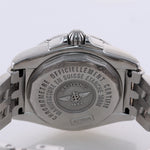 Ladies Breitling Galactic Cockpit 32 A71356 Steel MOP Diamond Quartz Date Watch