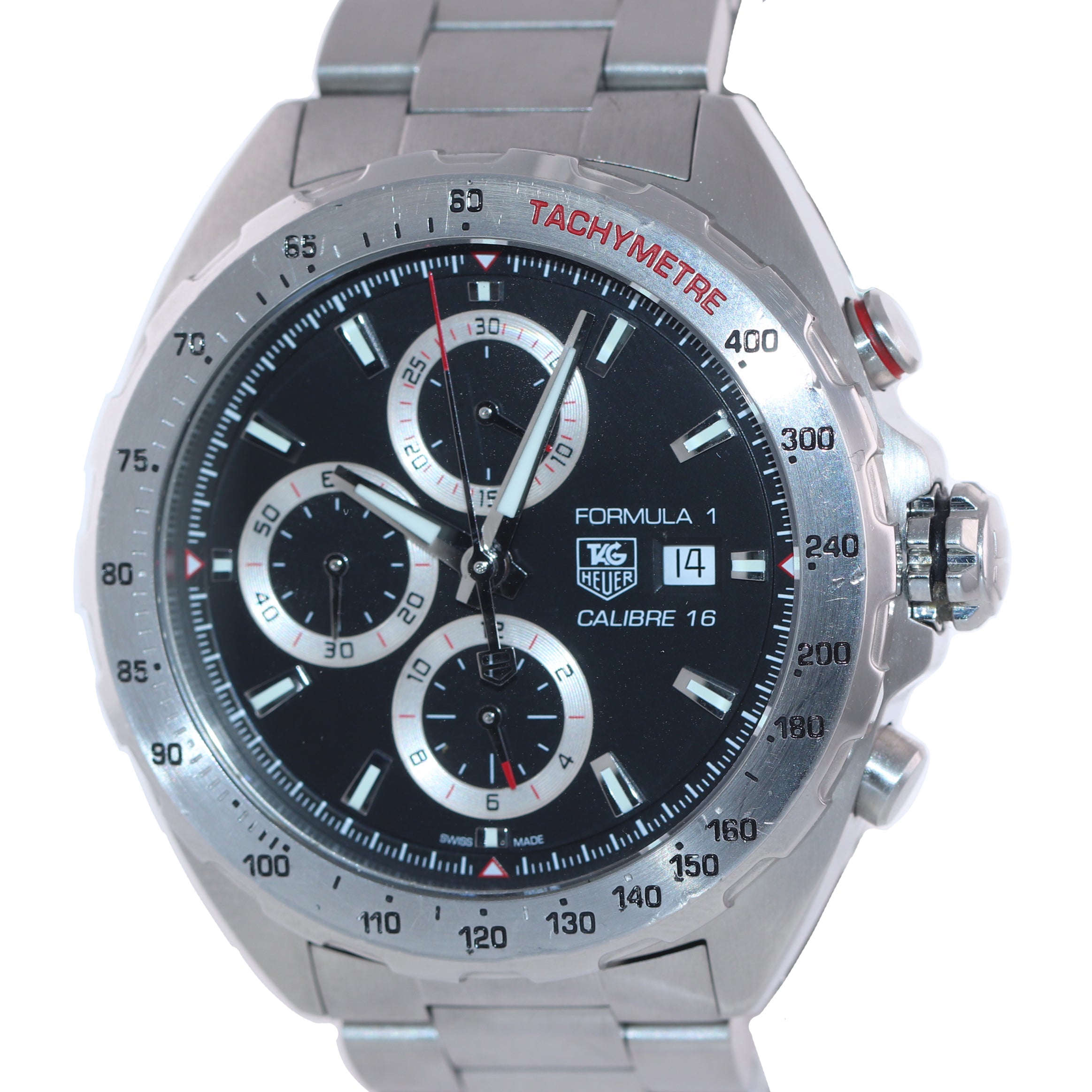 TAG Heuer Formula 1 Calibre 16 Chronograph Black Steel 44mm Watch CAZ2010.BA0876