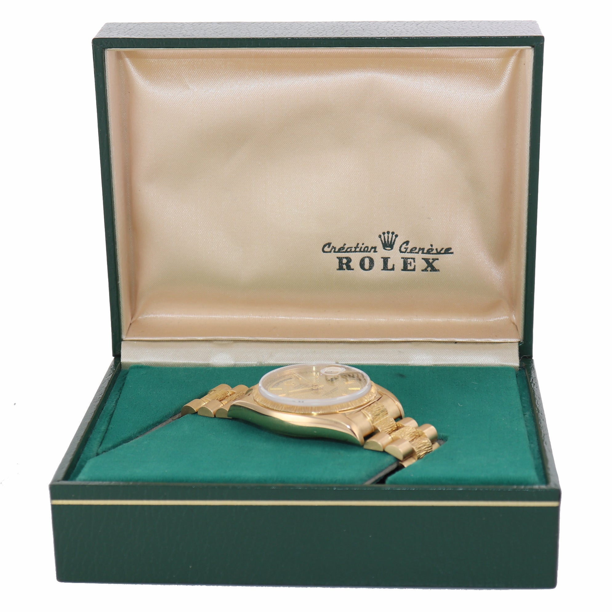 Rolex President Day Date 36mm 18038 Yellow Gold Champagne Quickset Watch Box