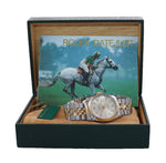 Rolex DateJust 36mm 16233 Two Tone 18k Gold Steel Jubilee Champagne Watch Box