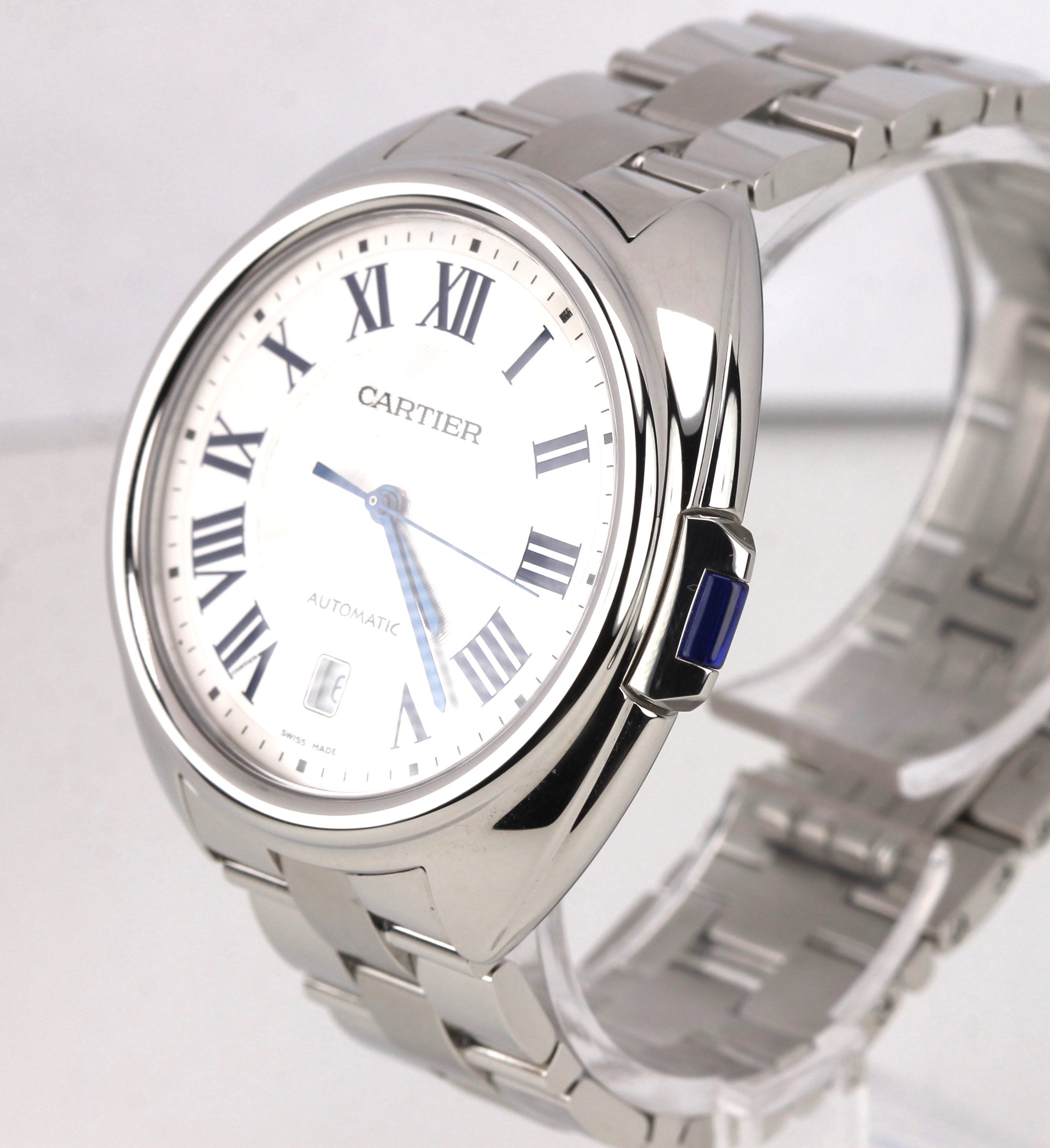 2017 Cartier Clé Cle Automatic WSCL0007 3847 40mm Stainless Steel Date Watch