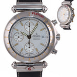 Charriol Venturi 60.95 Chronograph Date Stainless Steel 40mm White Dial Watch