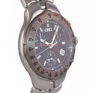 Ebel Sportwave Quartz Date Chronograph 9251642 Stainless Steel 40mm Watch