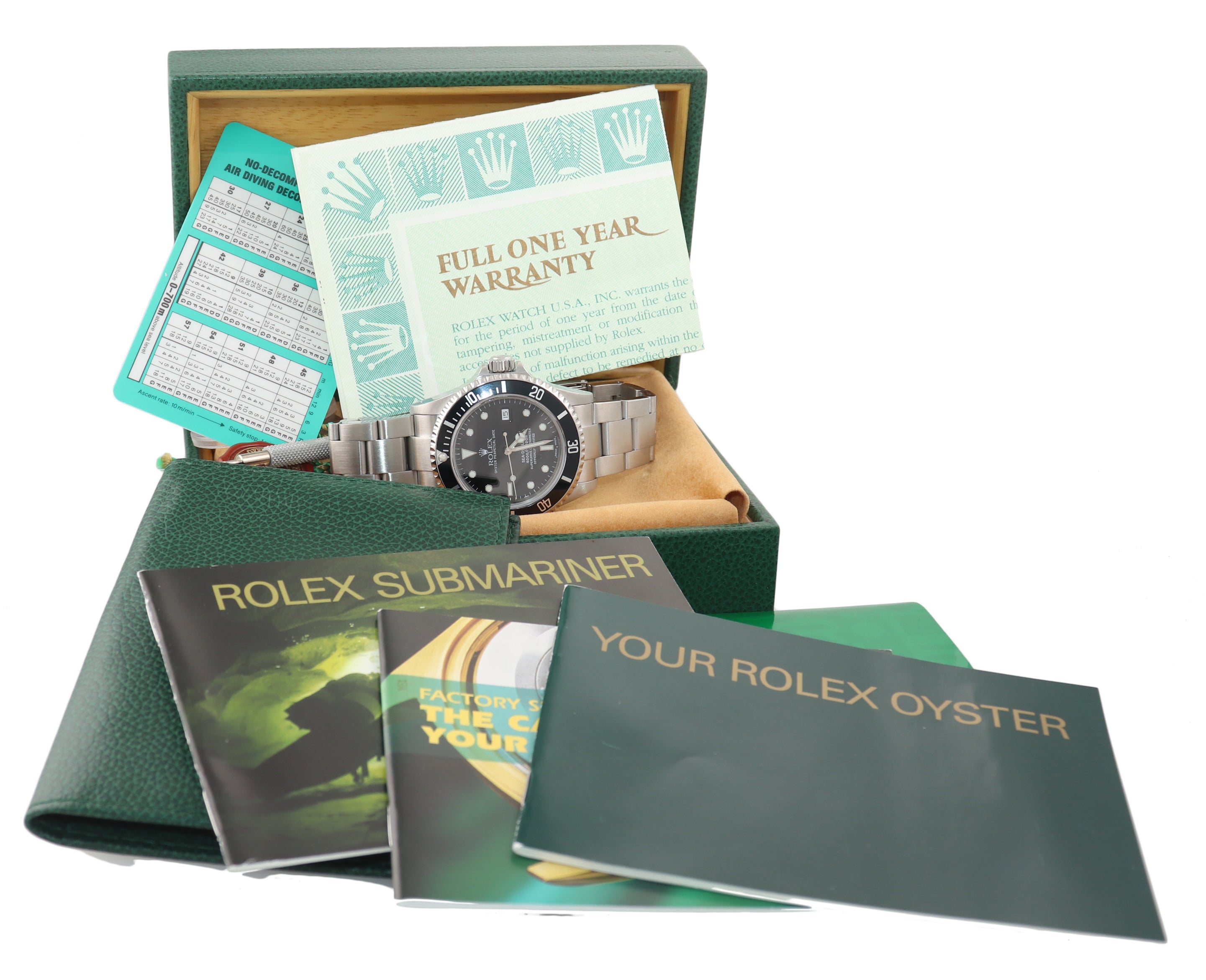 2002 PAPERS Rolex Sea-Dweller Steel 16600 40mm Date Black Diver Kit Watch Box