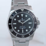 2019 Rolex Submariner No-Date 114060 Steel Black Ceramic 40mm Watch Box