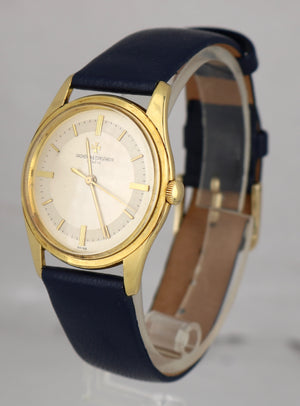 Vacheron Constantin Dress 18K Yellow Gold 33mm 6509 Silver Round Watch Cal. 1002