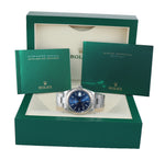 NEW Rolex DateJust 41 126334 Blue Stick Steel white gold Fluted Oyster Watch Box