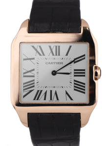 Men's Cartier Santos Dumont Large 18K Rose Gold W2006951 2650 Hand-Wind Watch
