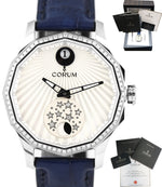 Corum Admiral's Cup Stainless MOP Diamond 01.0098 Moon Phase Blue 40mm Watch