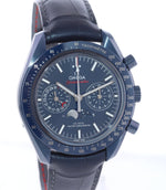 PAPERS NEW Omega Speedmaster Moonphase 304.93.44.52.03.001 Blue Moon Watch