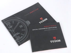 MINT Tudor North Flag Black Yellow 91210 Stainless Power Reserve 40mm Watch