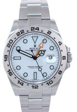 PAPERS 2020 Rolex Explorer II 42mm 216570 White Polar Steel GMT Date Watch Box