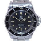 UNPOLISHED PATINA Tudor Submariner Steel Matte Black Prince 7016/0 Steel Watch