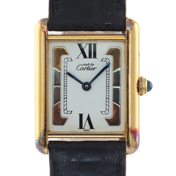Cartier tank vermeil tricolor Clearance