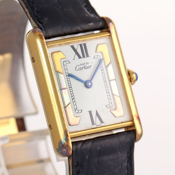 Cartier tank vermeil tricolor Clearance